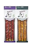 Dokas-Dog 1 m Kaurolle (Bundle) | bestehend aus 1x Ente 315g & 1x Huhn 315g | aus...