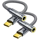 USB C auf 3,5 mm Buchse, Kopfhörer-Adapter, Type C auf AUX-Audiokabel, kompatibel mit...