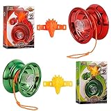 2 Pack JoJo Professionelles für Kinder/Erwachsene, Responsive Aluminium Yoyo...