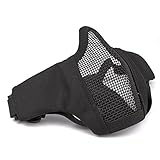 GES Faltbare Taktische Half Face Maske Outdoor Maske Schützende Mesh Riding...