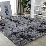 Meyecon Teppich Grau Shaggy Teppich Area Rug Wohnzimmerteppich Teppiche Bedroom Carpet Neu...