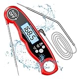 CIRYCASE Fleischthermometer Digital, Sofort Lesen Bratenthermometer Grillthermometer,...