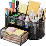 DHGKVK Schreibtisch Organizer,stiftehalter schreibtisch,Mesh Metall Desktop Büro...