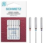 SCHMETZ Nähmaschinennadeln | 5 Leder-Nadeln LL | 130/705 H LL | geneigte Stichlage |...