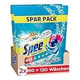 Spee Power Caps Frische-Kick 4 + 1 (120 Waschladungen), Vollwaschmittel für helle und...