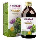 Hepafar Drink für die Leber - 500 ml für 20 Tage – Mariendistel, Grünem Tee, Mangan,...