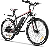 Vivi E Bike Elektrofahrrad E-Mountainbike 26 Zoll E-Bike Pedelec Elektrisches Fahrrad mit...