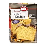 RUF Feiner Marzipankuchen, Kastenkuchen mit saftiger Marzipanfüllung und Kakao-Glasur,...