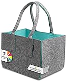 Shopping Bag aus recyceltem Filz-Stoff, große Einkaufs-Tasche, zweifarbig...