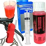 Shimano Hydraulik Mineral ÖL 100ml + F26 Scheibenbremsen Wartungs Service Kit...