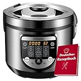 18in1 Multikocher Schongarer | 900 Watt | 5 Liter | Reiskocher | Dampfgarer |...