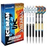 RED DRAGON Peter Wright 'Snakebite' v Gerwyn Price 'Iceman' DWC Steel Tip Dartset aus...