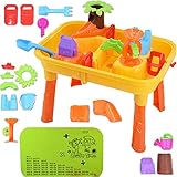 deAO Sand Wassertisch Sandspielzeug Kinder und Spieltisch 2 in1, inkl...