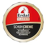 Erdal Dosencreme schwarz, Schuhcreme mit Bienenwachs - nährt und pflegt das...