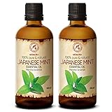 Japanisches Minzöl 2x100ml - Mentha Arvensis - Aromatherapie Ätherische Öle...