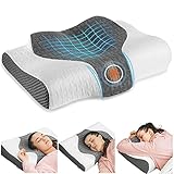 Elviros Orthopädisches Kissen, Memory Foam Zervikale Kopfkissen Einstellbar...