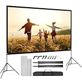 VISULAPEX 100' Leinwand Beamer HD 4K, 16: 9, 160°Betrachtung Leinwand Beamer...