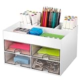 Miiepls Schreibtisch organizer, Platzsparendes Desk Organizer mit 4 Schubladen...