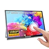 WIMAXIT Tragbarer 14-Zoll-Touchscreen-Monitor, externer Zweitbildschirm mit Zwei...