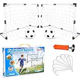 Dreamon 2er Set Kinder Fußballtore mit Fußball,Tore und Pumpe Fussball...