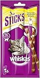 Whiskas Sticks Katzensnack reich an Huhn, 84 Sticks, 14er Pack, 14x6 Sticks –...