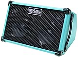 Coolmusic BP40D Akustikgitarren-Verstärker, wiederaufladbar, 80 W, 6 Eingänge