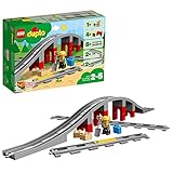 LEGO DUPLO Eisenbahnbrücke und Schienen-Set, Kinderspielzeug mit Signalstein,...