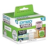 DYMO 2112285 Etiketten Rolle 89 x 25mm Polypropylen-Folie Weiß 700 St. Permanent...