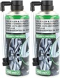 COM-FOUR® 2X Reifen Pannenspray je 450 ml - Autoreifen Pannenset auch für...