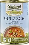 ÖKOLAND Bio Gulaschsuppe mit Rindfleisch (6 x 400 gr)