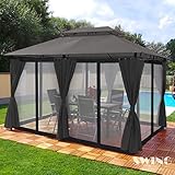 Swing & Harmonie Luxus Pavillon 3x4m Minzo - inklusive Seitenwände...