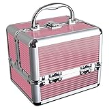 iGadgitz Home U7036 Mini Aluminium Kosmetikkoffer, Schminkkoffer, Beautycase,...