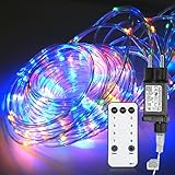 Tubiaz 10 Meter LED Lichterschlauch Außen, Bunt 100LEDs Wasserfest LED Schlauch für...