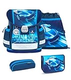 Belmil Classy Schulranzen Set 4 - teilig (403-13/AG/S) (Racing Blue Neon)