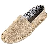 Kentti Herren Leinwand Classic Flat Espadrilles Beige 43 EU