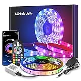 LED Strip 6m, RGB LED Streifen, Lichterkette mit Fernbedienung Upgrade auf 6m, Musiksync...