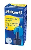 Pelikan 351213 Stempelfarbe 4K, ohne Öl, 28 ml, blau