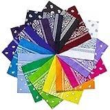 YHmall Bandana Kopftuch Unisex,Baumwolle Halstuch für Damen Herren,Bandana kopftuch mit...