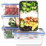 classbach® Frischhaltedosen mit Deckel | 5er Set | 100% dicht | Meal Prep Boxen...