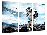 Bild auf Holz, Star Wars Army Darth Vader, Battle Soldier Ship, 97 x 62 cm, Druck in...