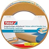 tesa Doppelseitiges Klebeband Universal - Vielseitiges Klebeband für Verpackungen, Deko...