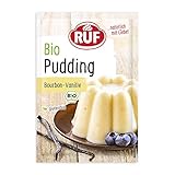 RUF Bio Pudding Bourbon-Vanille, Puddingpulver mit Vanillearoma aus kontrolliert...