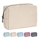 MAANGE Kosmetiktaschen für Frauen Kleine Make up Tasche Cord Schminktasche Reise...