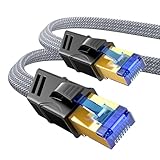 Highwings Cat 8 LAN Kabel 2m, 40Gbps 2000MHz Netzwerkkabel S/FTP Ethernet Kabel...