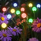 PUAIDA Solarlampen für Außen Garten, 4 Pack Solar Glühwürmchen Weihnachtsbeleuchtung...