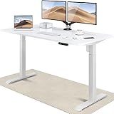 Desktronic Höhenverstellbarer Schreibtisch 160x80 cm - Stabiler Schreibtisch...