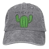 FUNINDIY Hut Kaktus Don't Be A Prick Tasse Denim Skull Cap Cowboy Cowgirl Sport Hüte für...