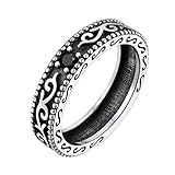 Silvora Damen Herren Ringe 925 Silber Keltischer Knoten Fingerring 5mm breit Keltische...