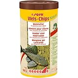 sera Welsfutter Nature 1000 ml | Formstabile Chips für den gesunden Wels | Hohe...