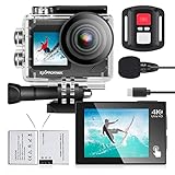 Exprotrek Action Cam,4K 30fps Ultra HD, 30m 100Fuß wasserdichte Unterwasserkamera, WiFi,...